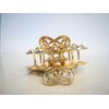 Generic Gold metal crystal crown hair claw clip bridal clip medium/fine hair