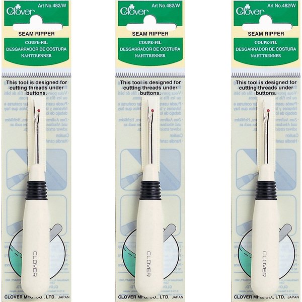 Clover 482/W Seam Ripper (3 Pack)