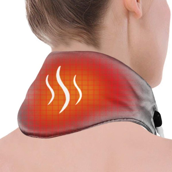 Neck Heating Pad, Arris Heated Neck Wrap with Adjustable Time and Temperature Control, USB Powered Neck Pain Relief, Stiffness Relief or Postoperative Recovery