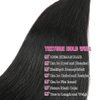 AUTTO Brazilian Human Hair Bundles Straight Human Hair 3 Bundles 16 18 20inch Unprocessed Virgin Brazilian Straight Hair Extensions Human Hair Weave Bundles