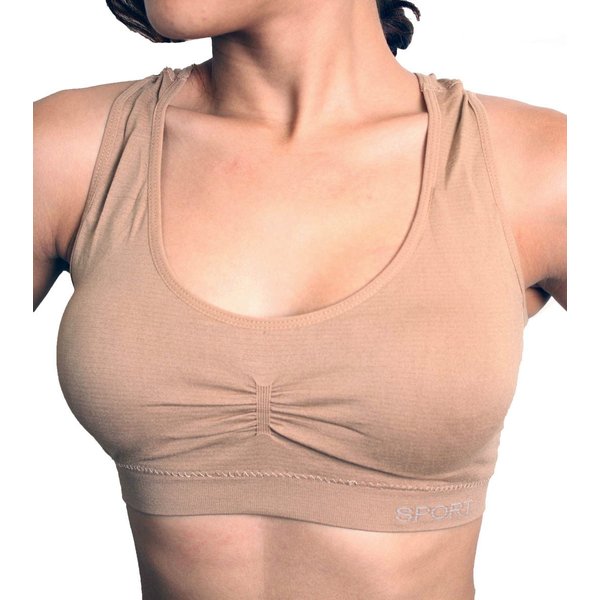 Dona Michi Women's New Racerback Sports Bra Yoga Exercise Walk with Removable Pad