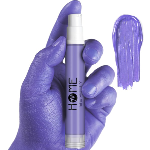 7V Home Beauty Violet Face Body Paint, Washable Formula Matte Liquid Foundation for Halloween Costume Stage SPX Makeup (Violet, 0.5 fl.oz)