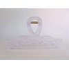 Generic Long clear white frosted hair claw clip for long hair
