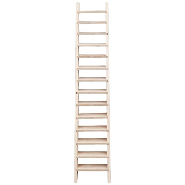 LOGOFUN Mini Wooden Step Ladder Mini Wood Doll House Ladder 1: 12 Miniature Ladder for Dollhouse Garden Furniture Accessories