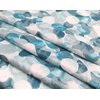 Serafina Home Mineral Blue Teal Modern Fabric Shower Curtain for Bathroom: Cascading Water Splash Pattern of Turquoise, Aqua, and White