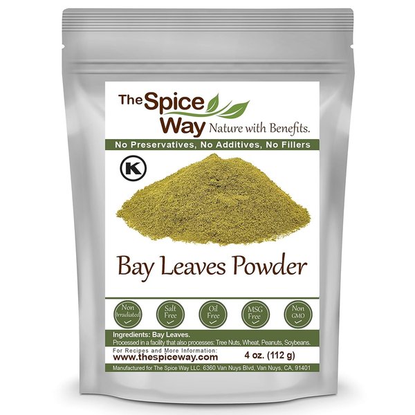 The Spice Way Bay Leaves - ground (4 oz) bay leaf powder great for cooking soups, stews and vegetables