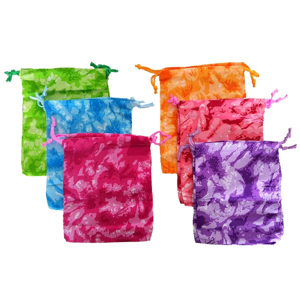 Dondor' Camouflage Drawstring Bags - (12 Pack - Tie Dye Camo)