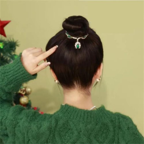 2PCS Butterfly Flower Ponytail Hair Accessories Hair Claws Clip Tassels French Style Hair Barrette Non Slip Jaw Banana for Women 041-2PCS#05