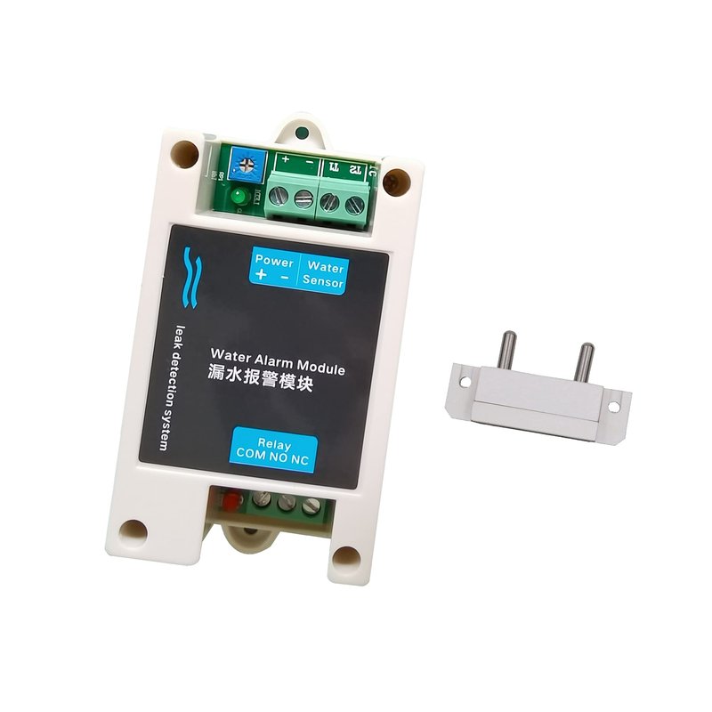 DC12V 24V Wired Point Type Water Leakage Leak Detector Sensor Alarm NO NC Normal Open Close Relay Output - 30