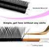 TDANCE YY Lash Extensions C Curl 0.07mm Thickness Volume Extension 4D Fans 8-15mm YY Lashes Long Lasting Easy Application Lashes Premade Fans Matte Black Lashes(YY, C-0.07,8-15mm)