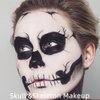 Mysense Clown White Black Face Body Paint Makeup,Water Activated Painting for Adults Children Sugar Skull Day of the Dead Skeleton Joker Ghost Zombie Cosplay SFX Costume for Festivals Halloween,40g