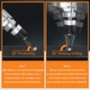 7 Piece Diamond Drill Bits Set, Core Drill Bits for Hard Materials - Tiles Ceramics Glass Stones – Built in Coolant, Fast Dry Drilling - Sizes 3/16" 1/4" 5/16" 3/8" 1/2" - Round Shank, Storage Case