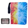 Vibrant Artistic Trading Card Binder with Sleeves, Fire and Ice Design, 4 pocket Trading Card Binder, 400 pocket, PU Collection Card Album, Folder for Game Cards