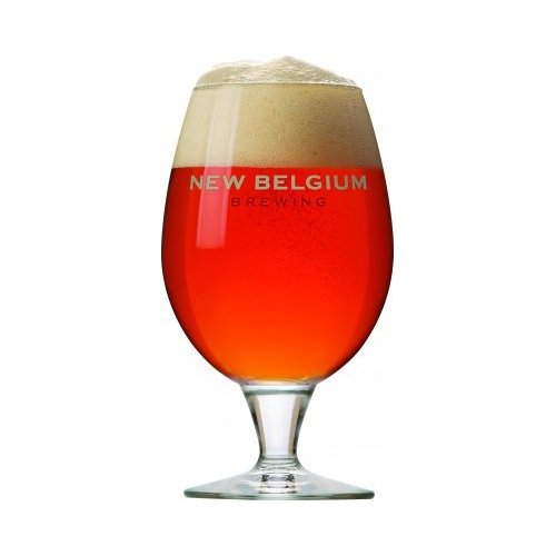 New Belgium Fat Tire Ale Globe Glassware Set - 2 Glasses