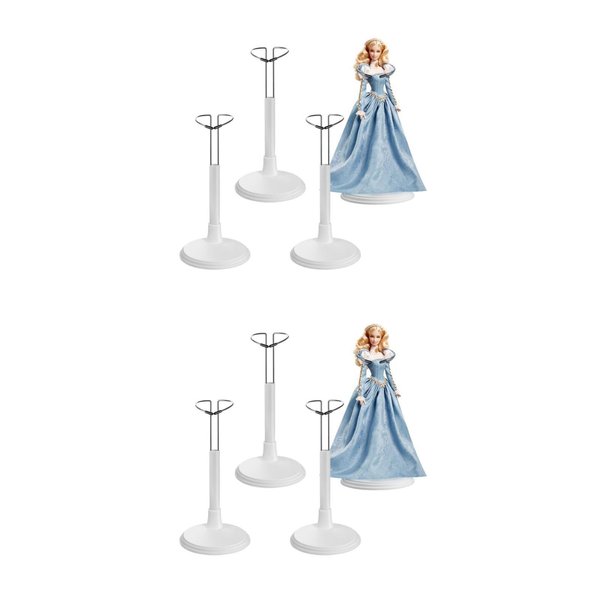 ibasenice 8 Pcs Doll Support Frame Kids Dolls Doll Stands for 18 Inch Dolls Wooden Doll Stands Doll Holder Frame Figures Display Rack Girl Toy Kid Toy Doll Rack Clothing Iron Metal to Rotate