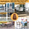 Extra Small Silicone Chair Leg Floor Protectors with Felt, FIT 0.5” to 1” Glide Chair Leg Caps Silicon Furniture Leg Feet Cover Bottom Slide Protect Hardwood Floors No Scratches No Noise 24 PCS