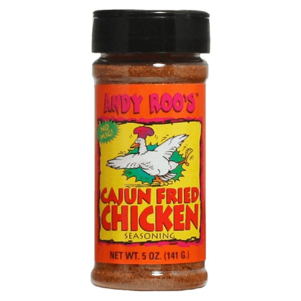 Andy Roo's Cajun Fried Chicken Seasoning, 5 Ounce Shaker