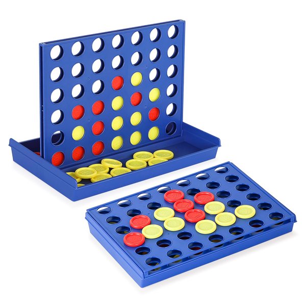 4 in a Row Connect Game Travel Board Game (Medium) 9.4 inch x 6.8 inch