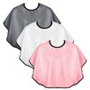 3 Pcs Makeup Capes Beauty Salon Makeup Bibs Shorty Smock for Clients Lightweight Comb-out Beard Apron Hair Dye Capes Hair Salon Shorty Capes for Clients Makeup Artist Hair Beauty(Grey&White&Pink)
