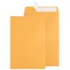 Poever 6x9 Catalog Envelopes 100 Pack Small Envelopes Brown Kraft Self Seal Security Mailing Envelopes for Documents, Cards, Photos, Office, Business