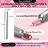 SALVMARY Sanding Bands for Nail Drill with 3.1MM Mandrel Bit Set, 180 Fine Grit Small Nail Files Sanding Band for Acrylic Nails Gel Manicure and Pedicure 50 Pcs, Pink