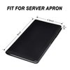 Server Books for Waitress - Leather Waiter Book Server Wallet with Zipper, Cute Waitstaff Organizer with Money Pocket Fit Server Apron（Classic Black）
