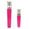 Danielle, Creations Soft Touch Stainless Steel Duo Nail Clippers Set, Pink, 0.0353 Ounce