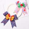 Bow Hair Clips Back to School Hair Bow Apple Hair Bows Clips Grosgrain Hairgrips Alligator Clips for First Day of School Hairpin Kindergarten Students Hair Accessories 1PCS(Red Pink)