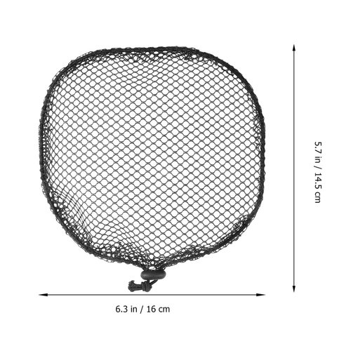 HEALLILY 6pcs Elastic Wig Cap Drawstring Ponytail Net DIY Wig Mesh Breathable Mesh Wig Cover Hairdressing Tool Accessories for Women Men