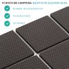Non Slip Furniture Pads - Round, Square, Rectangle, Furnigear Premium 129 Pieces Furniture Grippers Chair Leg Pads Self Adhesive Rubber Chair Feet- Anti Scratches Furniture Pads for Hardwood Floors