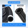 Autoutfit 16AN Hose Fuel line, Nylon Braided CPE Rubber Oil Cooling Line(Not for E85), 5 Feet