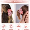 Orchid Hair Clip Butterfly Orchid Hair Claw Clip for Women - Hawaiian Flower Hair Clips Orchid Hair Clips For Women - Womens Floral Hair Claw Clips - Stylish Floral Hair Accessories (Pink)