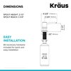 KRAUS Kitchen Soap and Lotion Dispenser in Spot Free Stainless Steel, KSD-54SFS