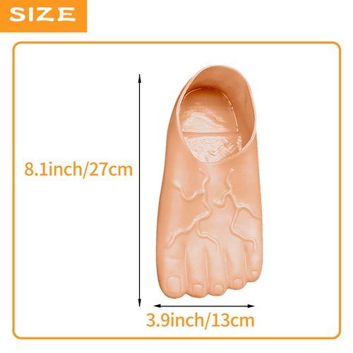 HELVAK White Elephant Gifts Christmas Gag Gifts Funny Slippers Feet slippers Jumbo Funny Bare Feet Hobbit Feet Costume Accessories Gag Gifts for Kids and Adult