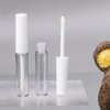 RDEXP 1.3ml Empty Lip Gloss Tube Clear Plastic Lip Gloss Containers Pack of 10 (White Cap)