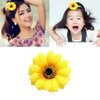 inSowni 25 Pack Beach Hawaiian Wedding Realistic Sunflower Daisy Flower Alligator Hair Clips Pins Barrettes Brooches Headpiece for Women Girls Brides
