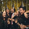 KatchOn, Happy New Years Eve Party Hats - Pack of 4 | Black and Gold New Years Eve Hats, New Years Eve Party Supplies 2024 | New Years Hats for NYE Decorations 2024 | Happy New Years Decorations 2024