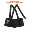 Ergodyne ProFlex 2000SF Back Support Brace, 8.5" Spandex, V-Shape Design and Patented Stays for Added Support, 2XL,Black