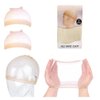 2 Pcs HD Wig Cap and 2Pcs Adjustable Elastic Bands with Ear Sheilds for Lace Frontal Melt Edge Wrap to Lay Edges Lace Melting Band for Wigs Edge Size: 60X3.5cm 2 Pcs HD Wig Cap