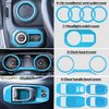 LAIKOU 21PCS Full Set Interior Decoration Trim Kit fit for Jeep Wrangler JL JLU 2018-2023 & Gladiator JT | Air Conditioning Vent Door Handle Speaker Light Headlight Switch Cover (Baby Blue)