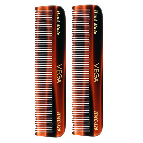 Vega - Pocket Comb- Pack of 2 (Brown)