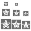 PATIKIL Starfish Stencils, 8 Pcs Beach Ocean Stencils Reusable Plastic for Painting on Wall, Wood, Fabric