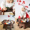 HONBAY 1PCS Wooden Judge Hammer Judge Gavel Costume Accessory Justice Costume Accessories Props Wooden Courtroom Gavel for Halloween Cosplay Party