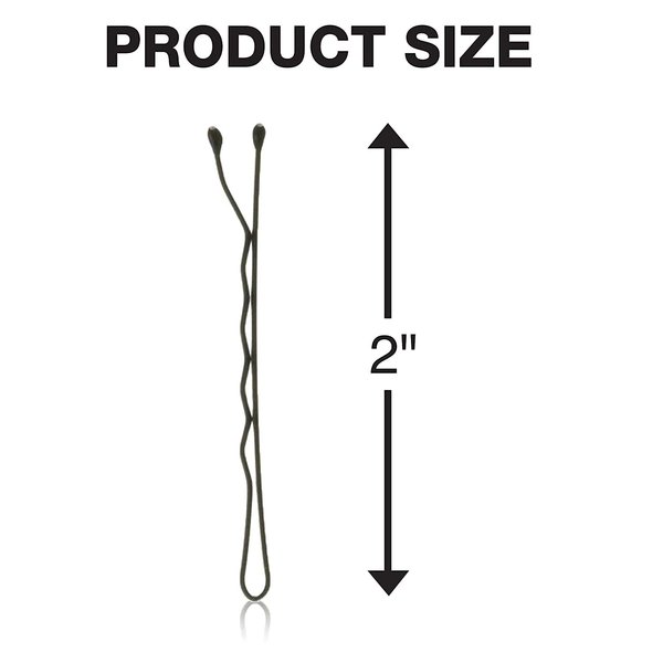 Conair Pin & Match Bobby Pins - hair accessories for women - Bobby Pins Black - Includes Storage Container - 75 Count