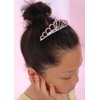 JWICOS Small Princess Comb Mini Pink Crystal Hair Comb Rhinestone Hair Accessories Comb Headband Decorations for Women (pink)