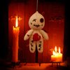 PATYGR 19 Pcs Voodoo Dolls Set with Creepy Doll Halloween Scray Ghost Plush Pin Holder Horror Unique Funny Christmas Ornaments Fidget Toys Gift(Knitwear,White)