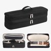 GENCAM Double-Layer Carrying Case for Dyson Airstrait Straightener, Travel Case for Dyson Airstraight, Portable Storage Case for Dyson Airstrait/Corrale Hair Straightener (Black)