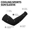 HEGCOIIE Arm Sleeves for Men and Women - 5 Pairs Sun Sleeves for Tattoo Cover Up and UV Protection for Works, Sports, Basketball, Golf, Football (Black)