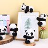 Haiabei 12Pcs Finger Panda Plush 4 inch Panda Clips Curtain Holder Stand Note Memo Clips Photo Holder Cute Panda Toy Doll Finger Kids Toy,Home Decoration Plant Pots Bonsai Craft Decor