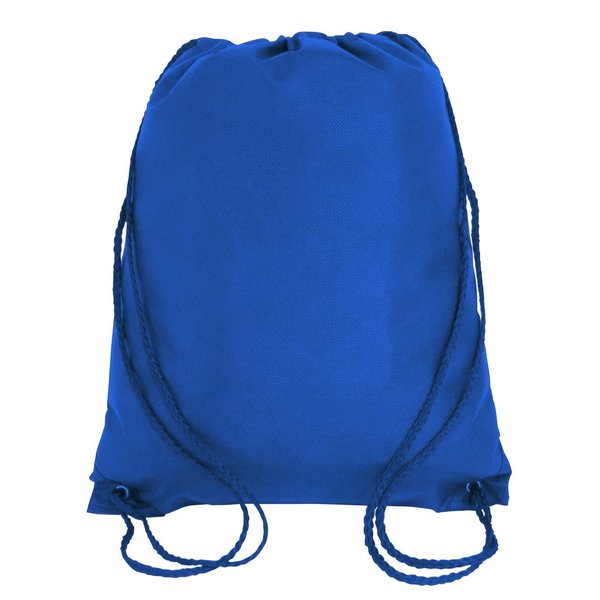 Drawstring Tote Backpack Non-Woven Cinch Sack Bag Swim Camp Party Favor 25 Pack (Royal)